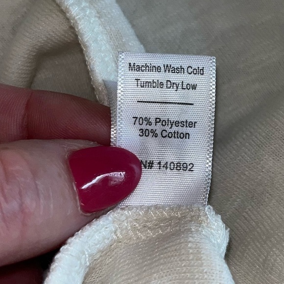NWT Marine Layer Terry Out Tank in Cloud Dancer Cream Large/XL Comfy Earthy - Picture 6 of 6